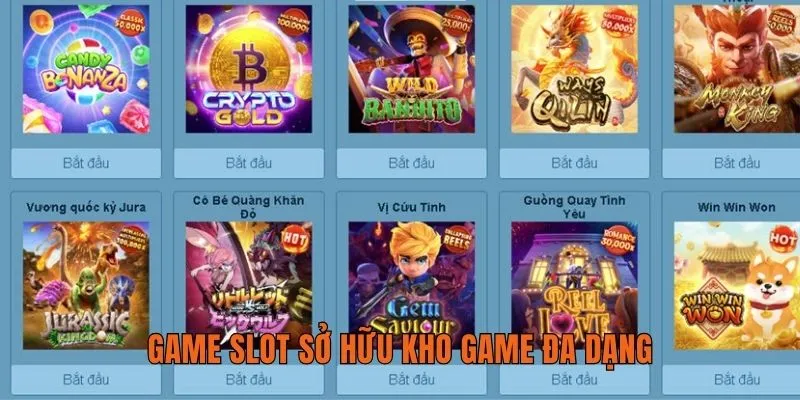 Game slot sở hữu kho game đa dạng